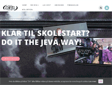 Tablet Screenshot of jeva.dk